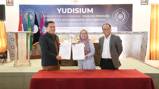 Penandatanganan MoU antara Fakultas Psikologi UM Banjarmasin dengan Dinas Kesehatan Kota Banjarmasin
